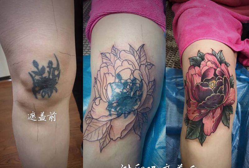 遮盖纹身图片