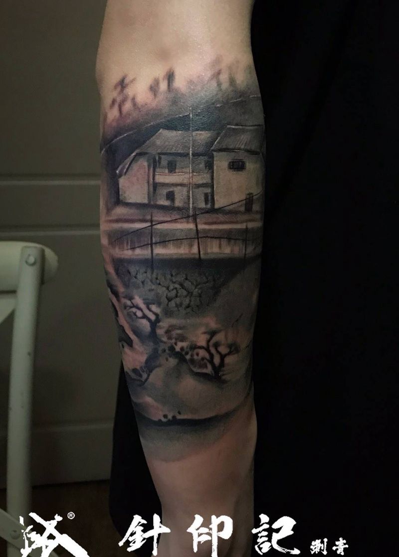 故乡纹身图片