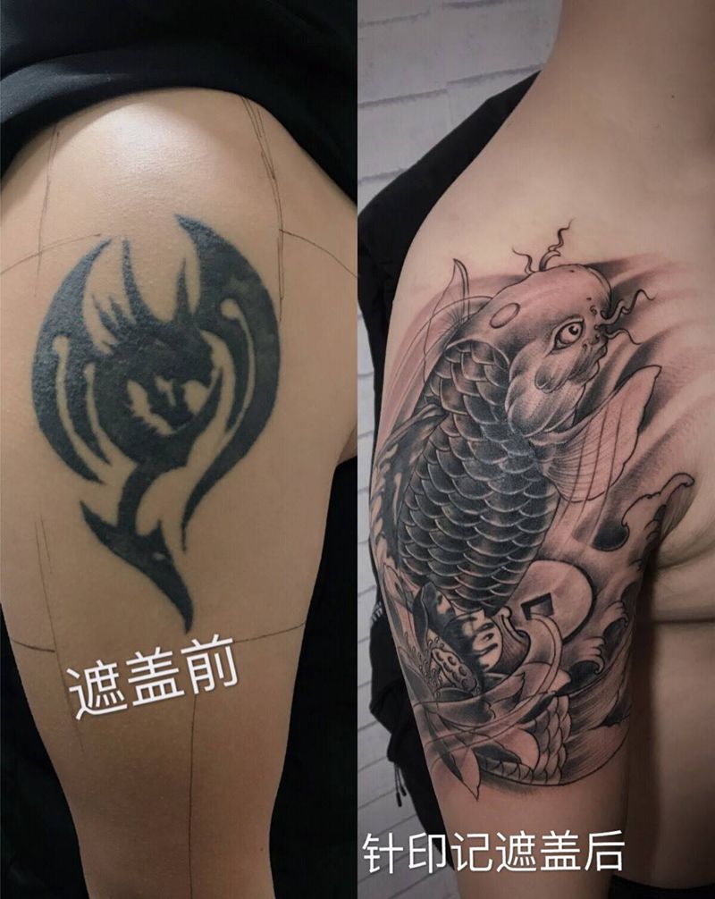 遮盖作品纹身图片