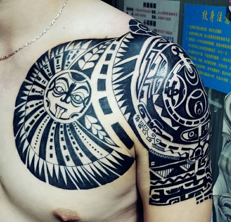 玛雅图腾纹身图片
