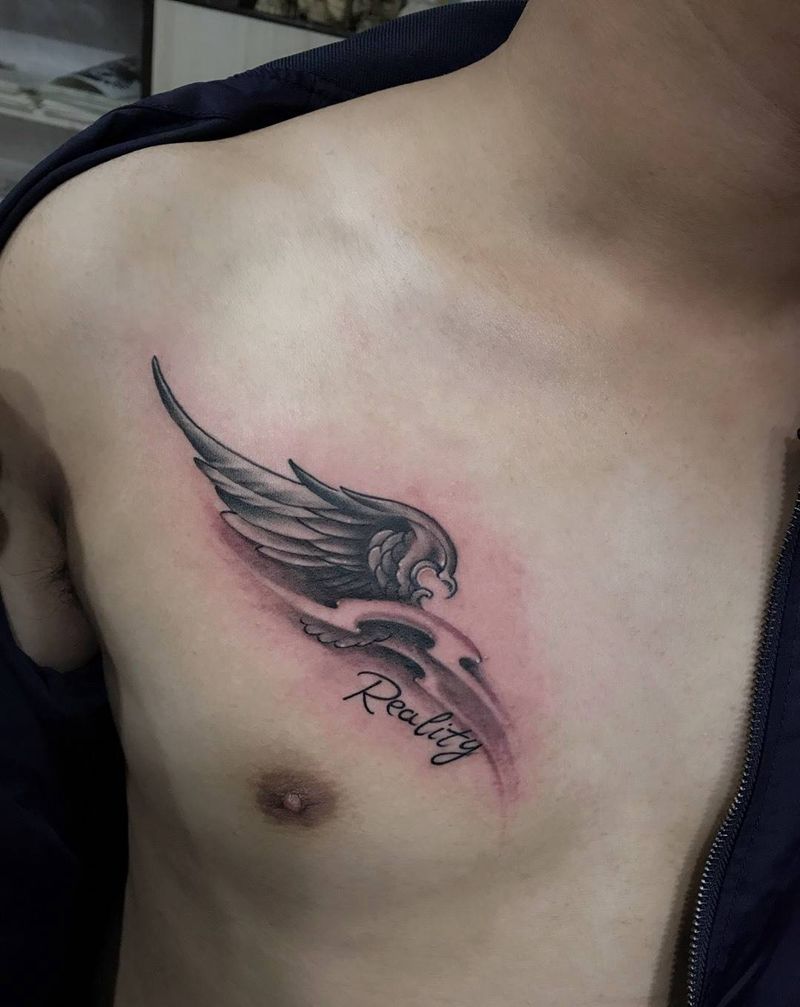 翅膀纹身图片