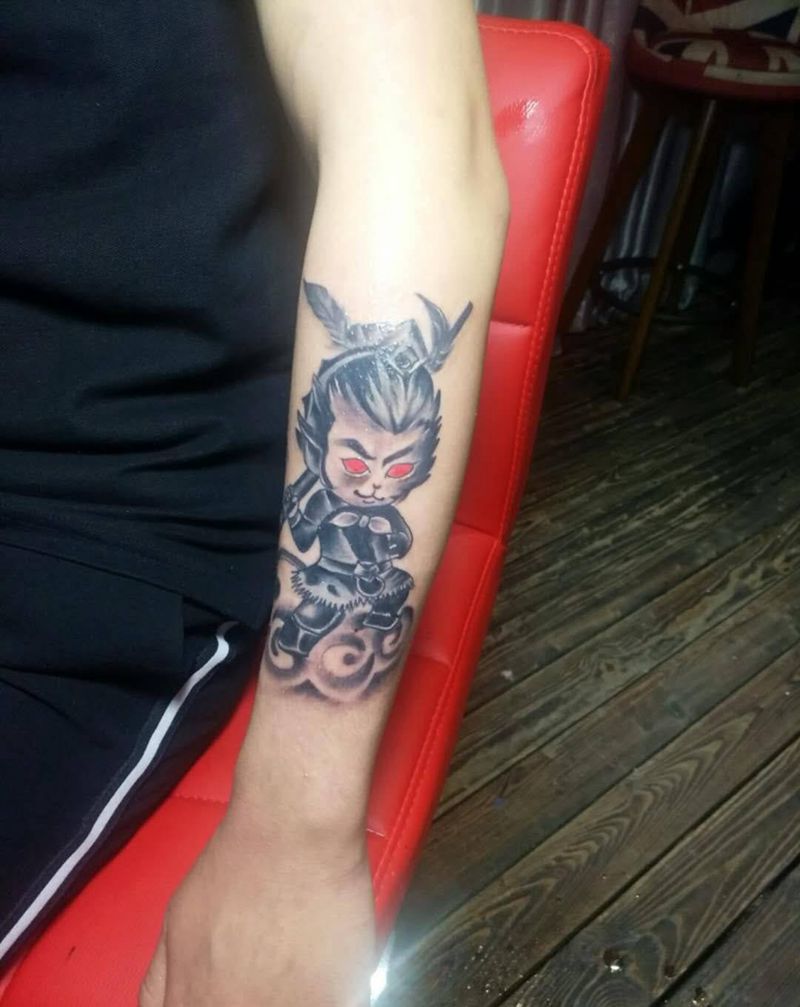 社會我毛猴纹身图片