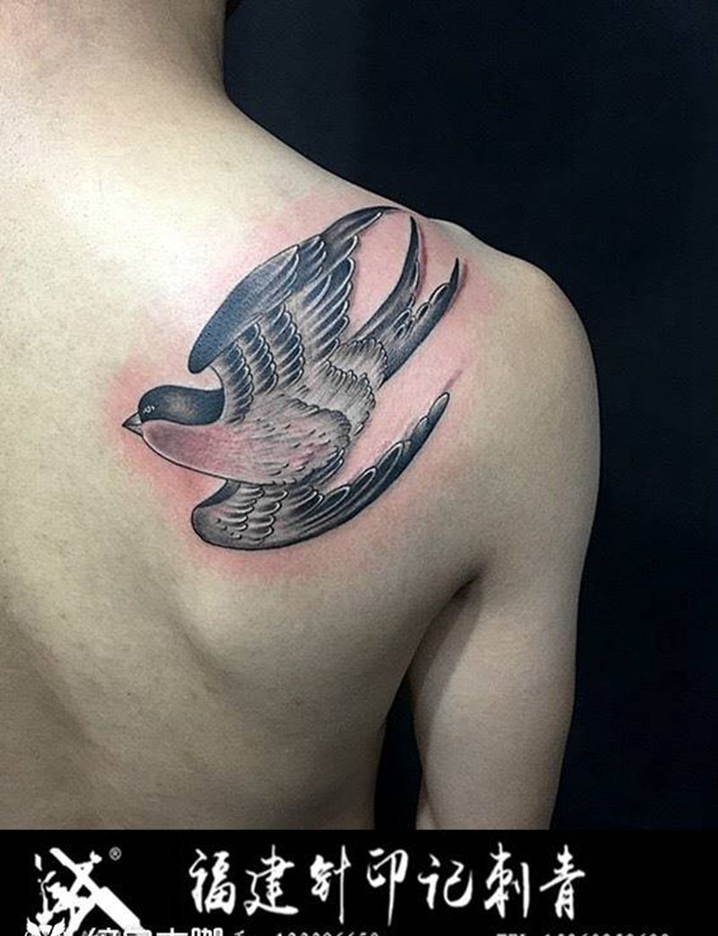 燕子纹身图片