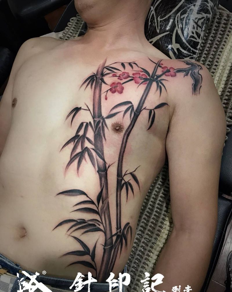 竹子纹身纹身图片