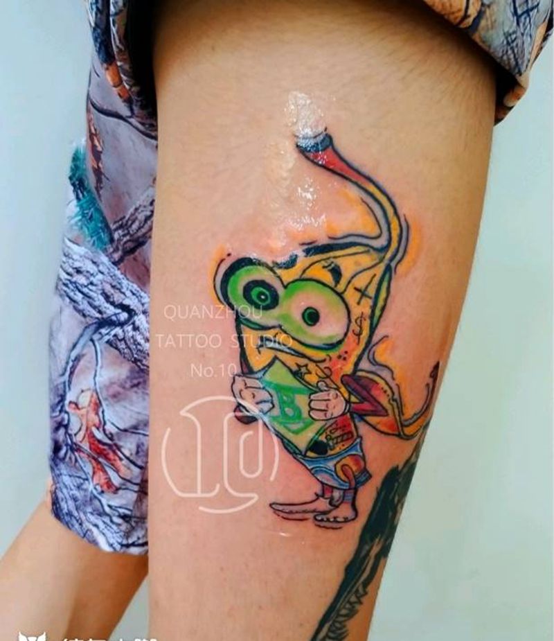 香蕉超人纹身图片_New SchoolOld School纹身图案