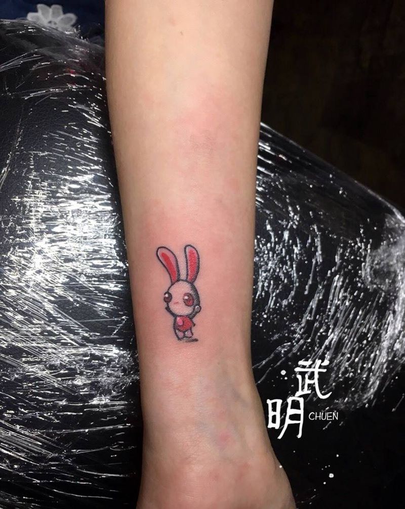 小兔子纹身图片