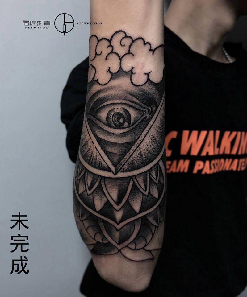 上帝之眼纹身图片