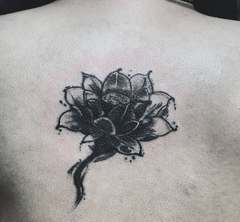 莲花修改纹身图片_修改纹身图案