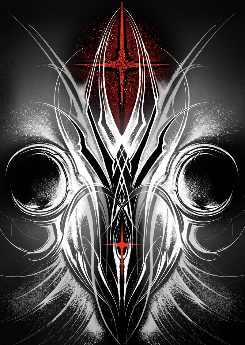 暗黑花体纹身图片_手臂花体字纹身图案