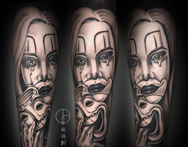 人物纹身图片_手臂手部欧美写实纹身图案