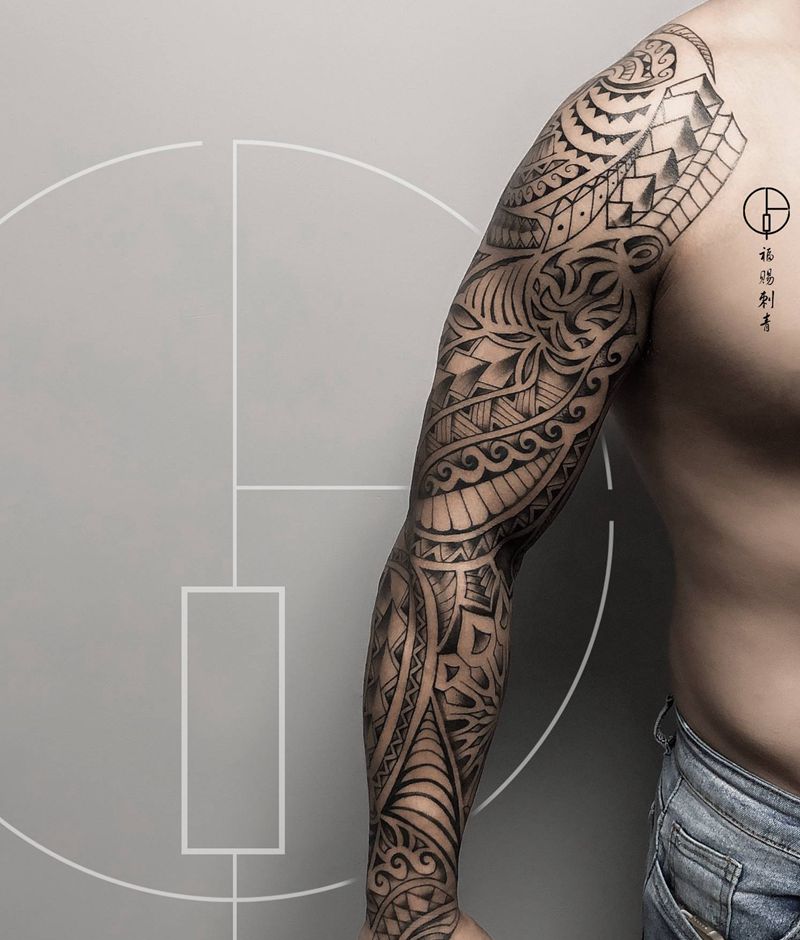 图腾纹身图片_手部手臂图腾纹身图案