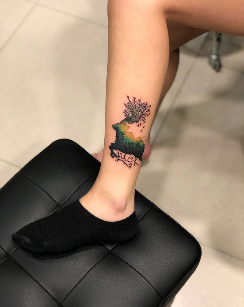 鹿纹身纹身图片