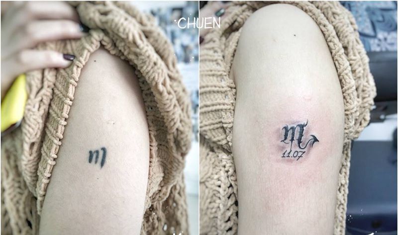 修改字母纹身图片