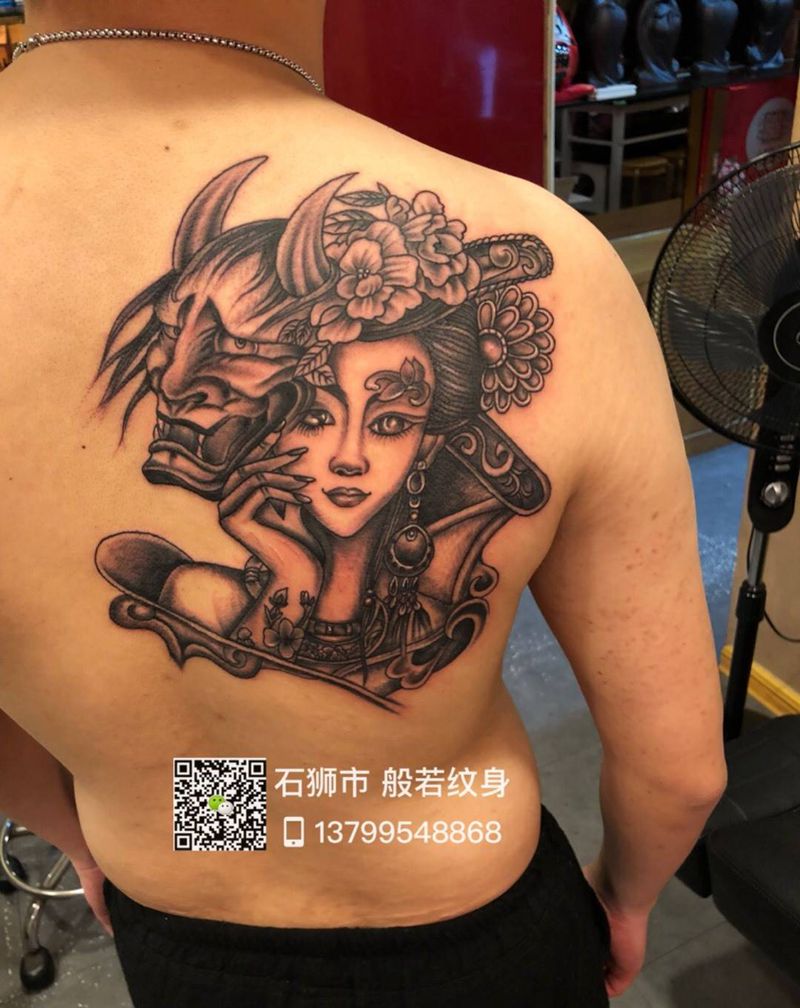 艺妓般若纹身纹身图片