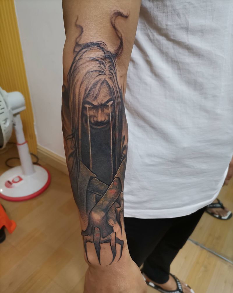 盖图纹身图片_手臂欧美写实纹身图案