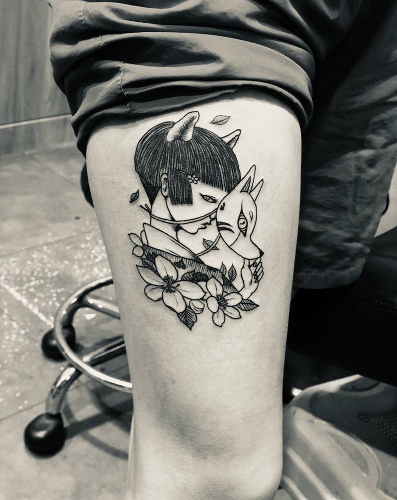 艺妓纹身纹身图片