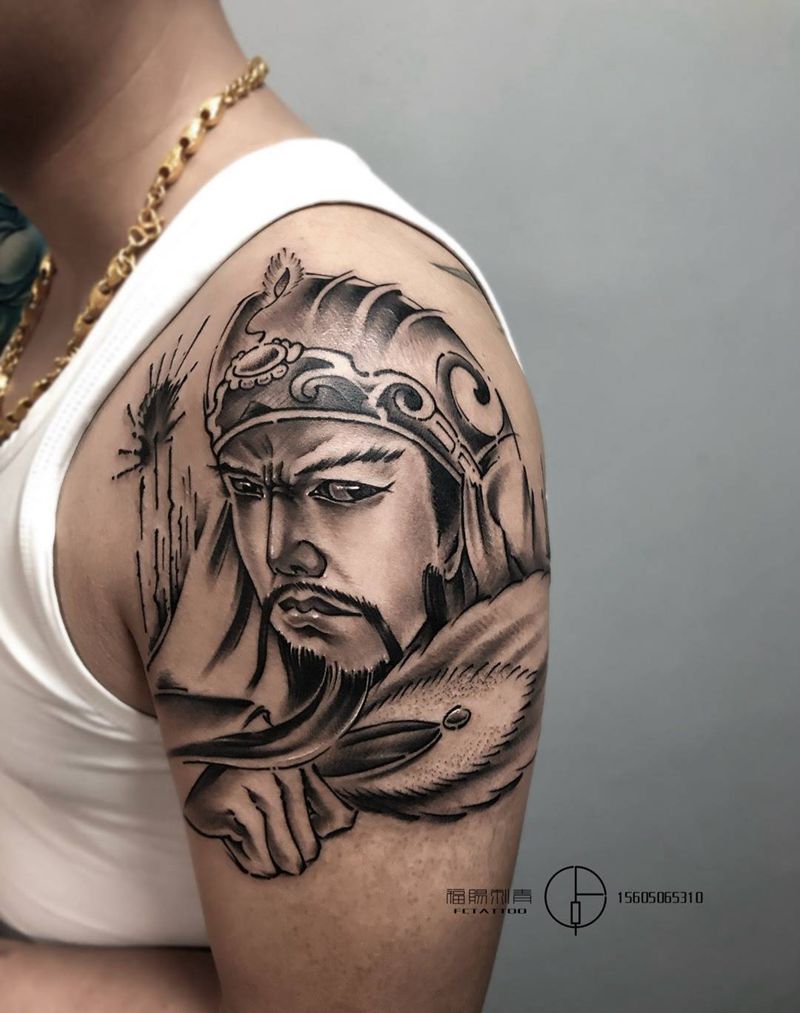 诸葛亮纹身图片