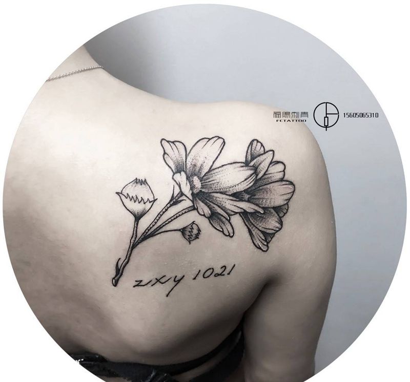 花卉纹身图片