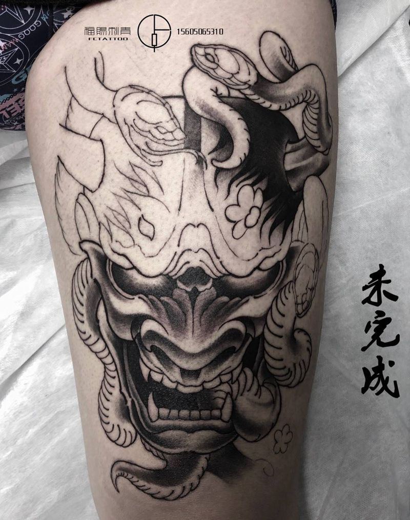 般若未完成纹身图片