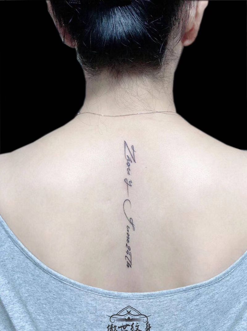 英文纹身图片_颈部纹身图案