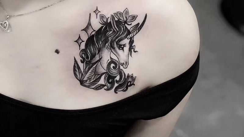 独角兽纹身纹身图片