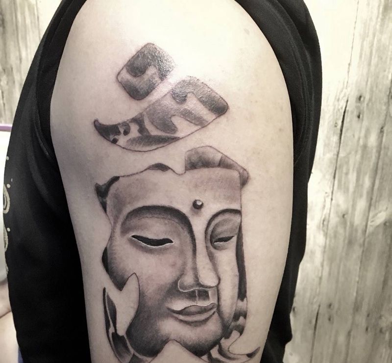 普贤菩萨纹身图片