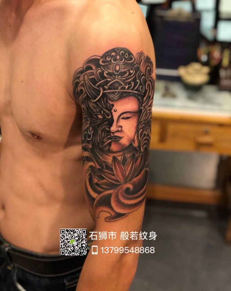 佛魔纹身纹身图片