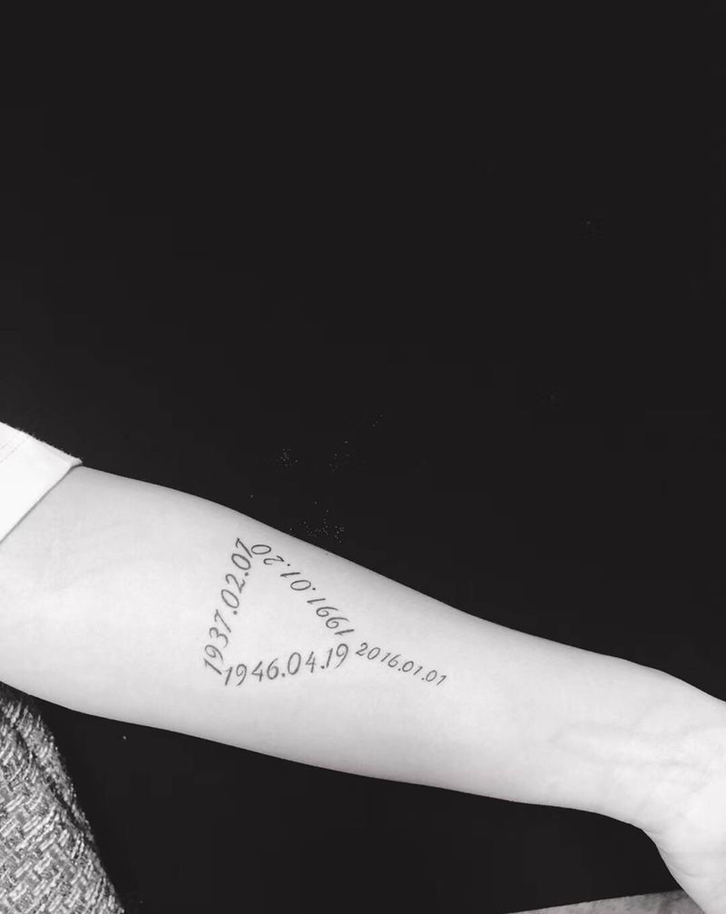 数字钥匙纹身图片