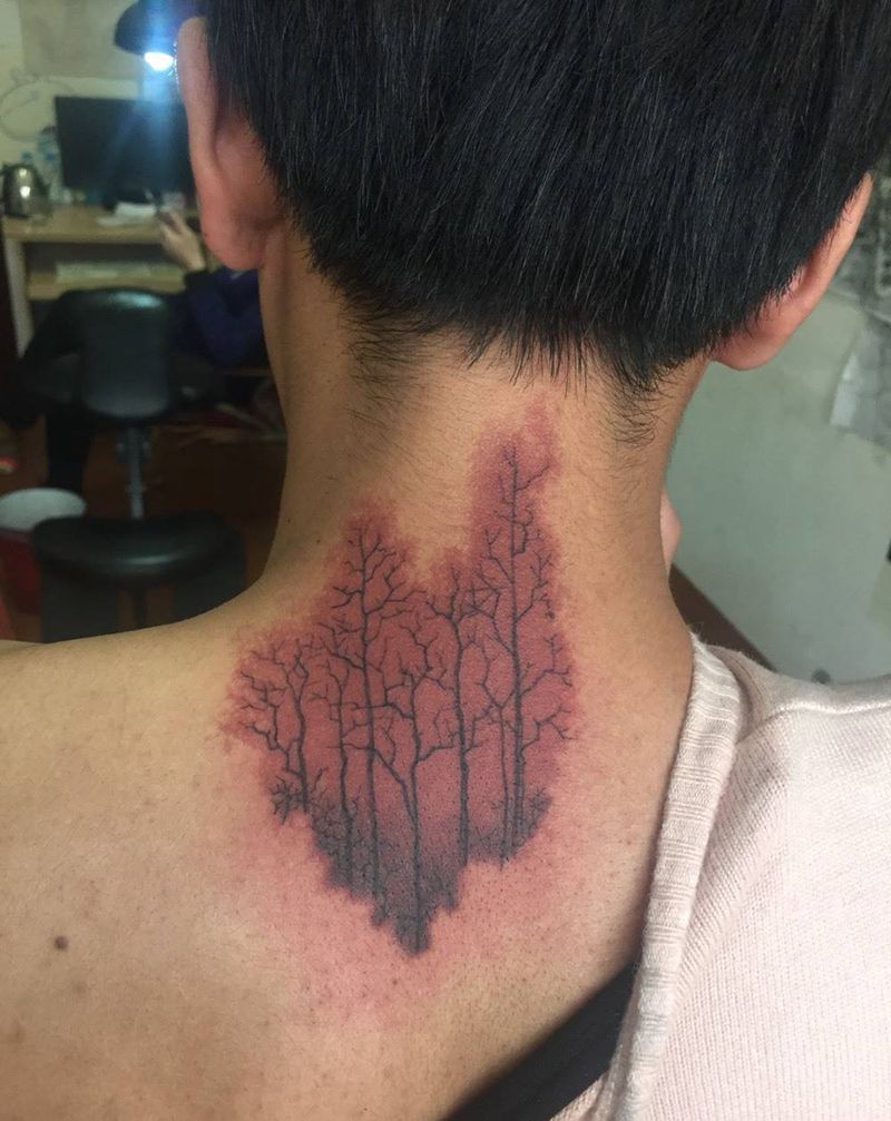 胎迹掩饰《红树林》纹身图片