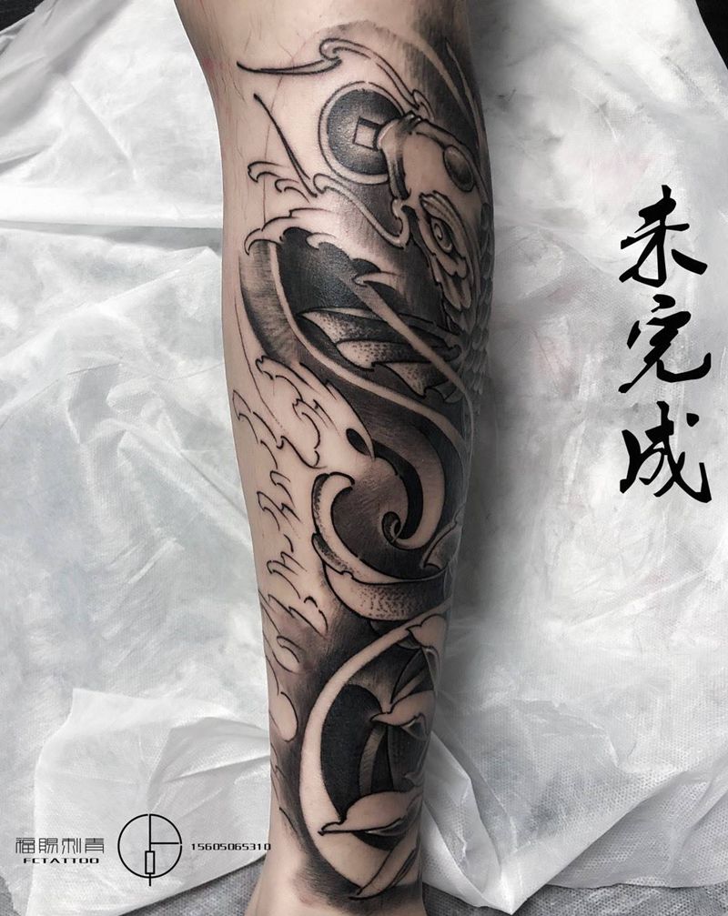 鱼纹身图片
