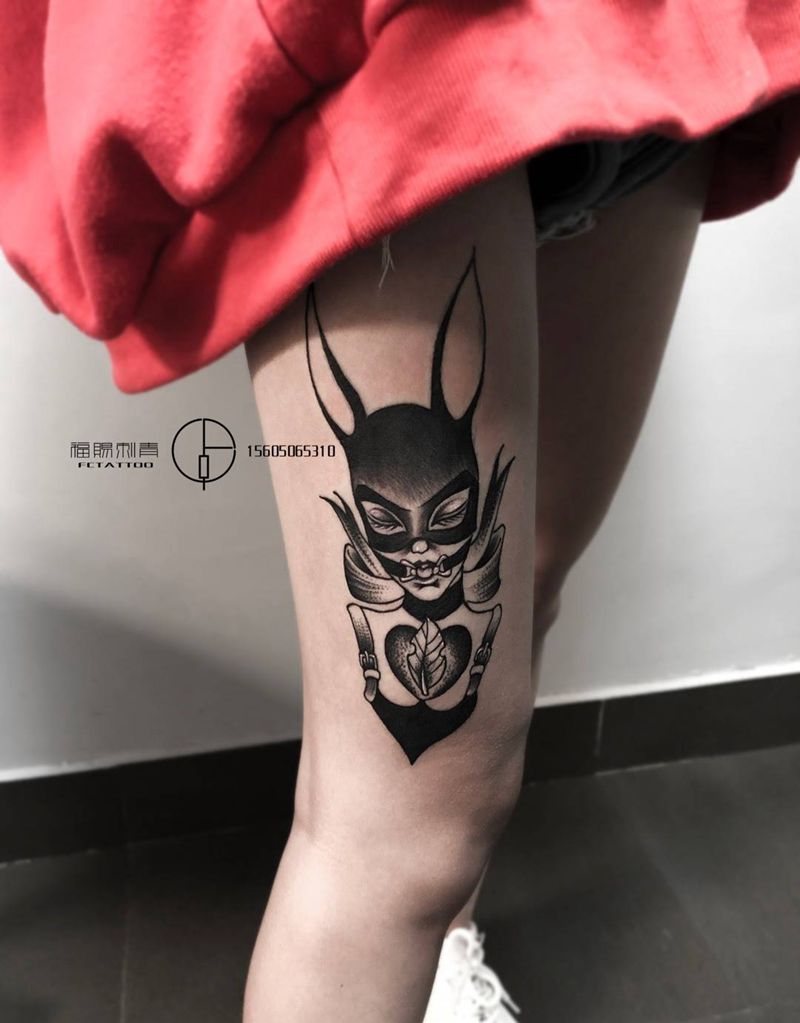 兔女郎纹身图片