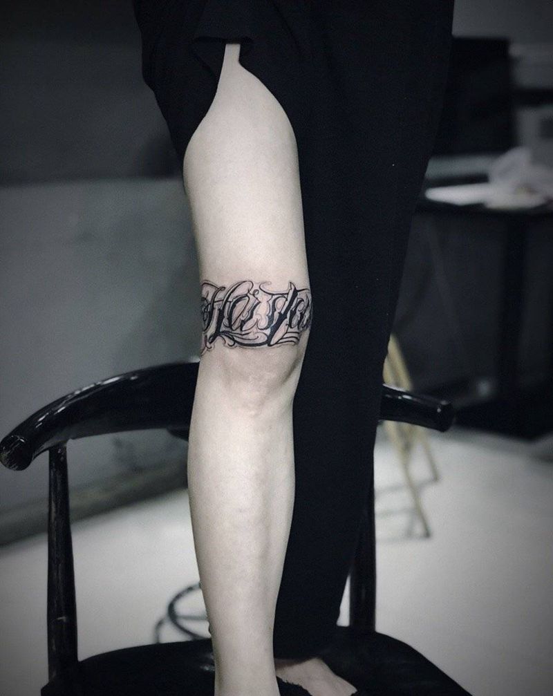 花体字纹身图片