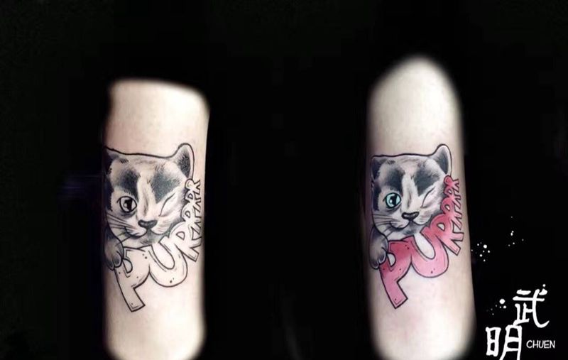 猫咪纹身图片