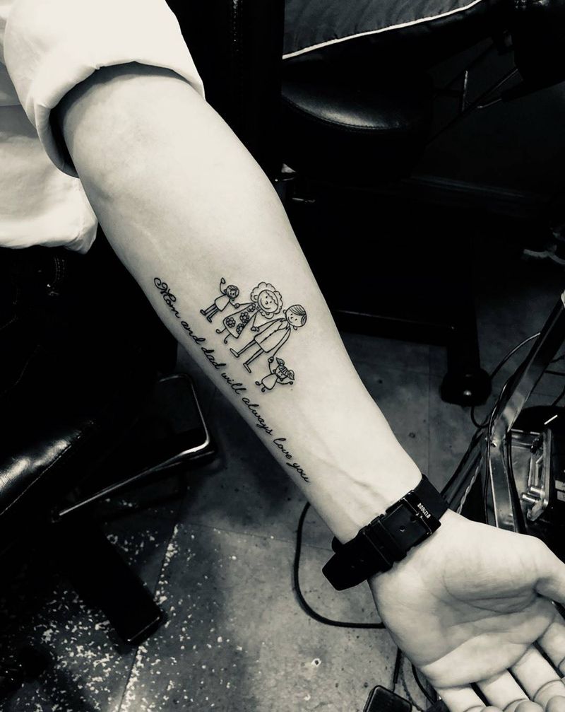 父亲的爱纹身图片