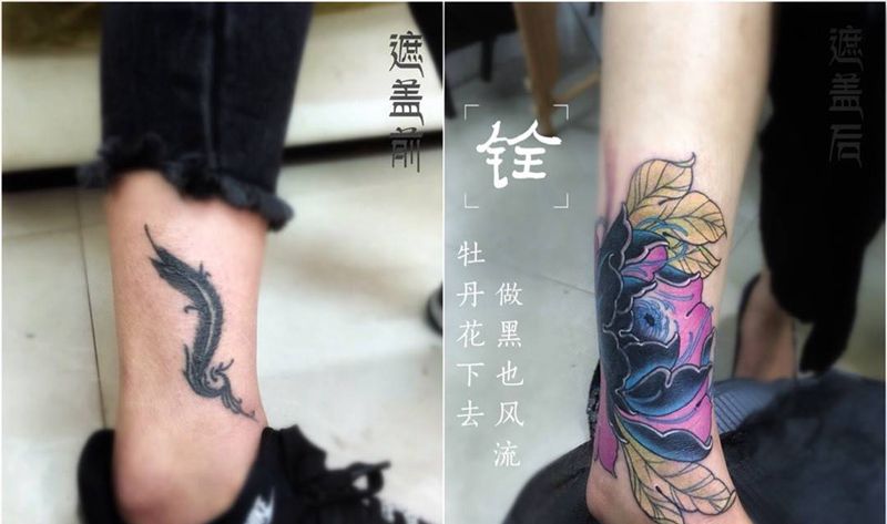 遮盖纹身图片