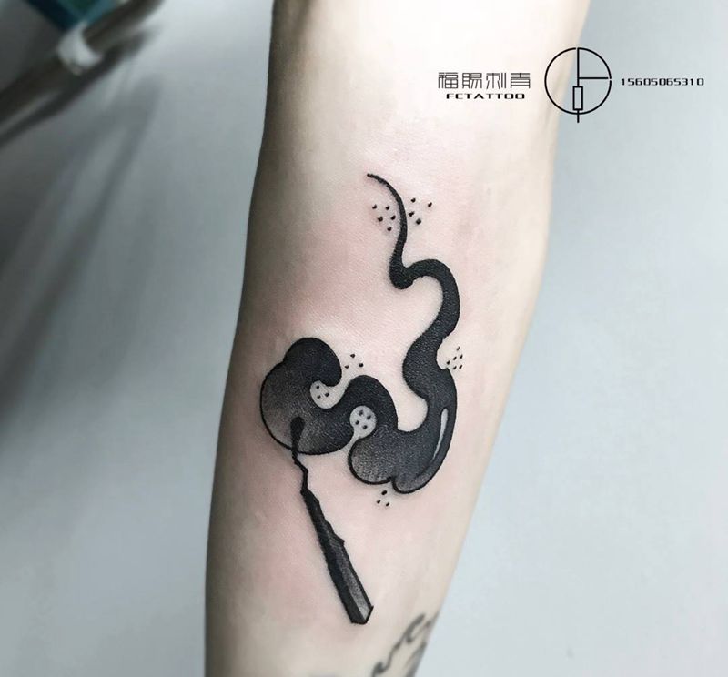 火柴纹身图片