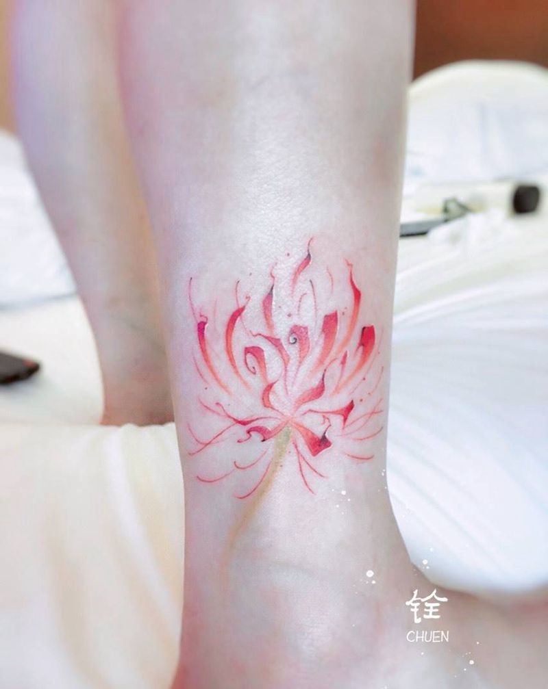 彼岸花纹身图片