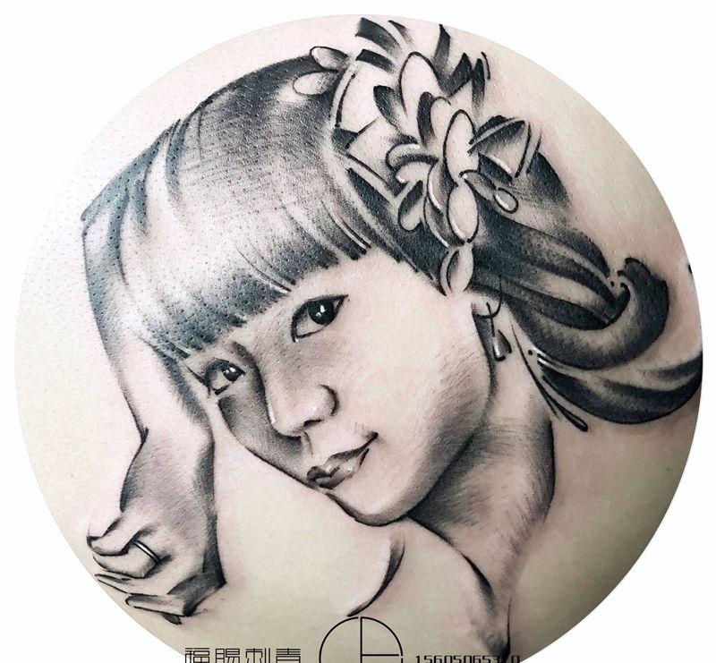 肖像纹身图片