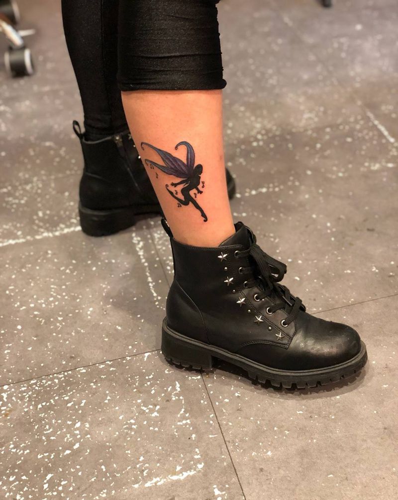 精灵纹身纹身图片_脚部纹身图案