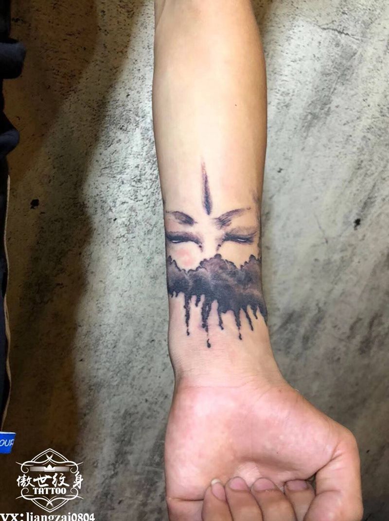 神秘纹身图片_水墨纹身图案