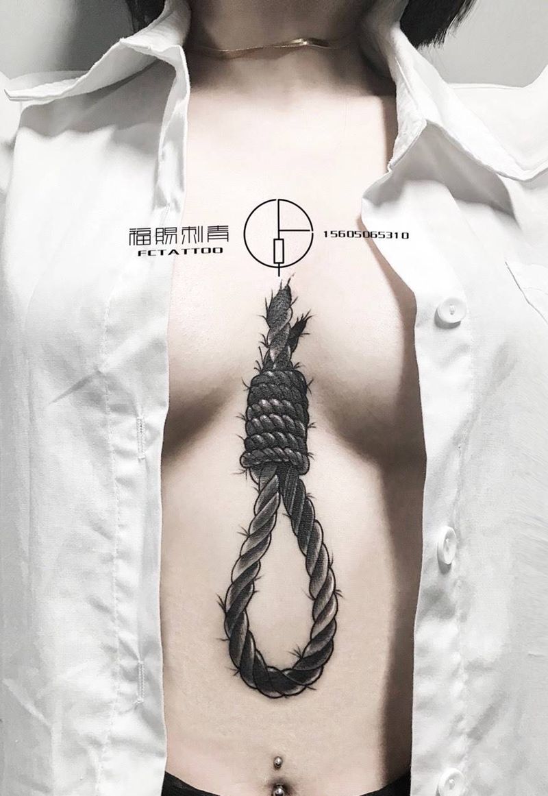 绳索纹身图片