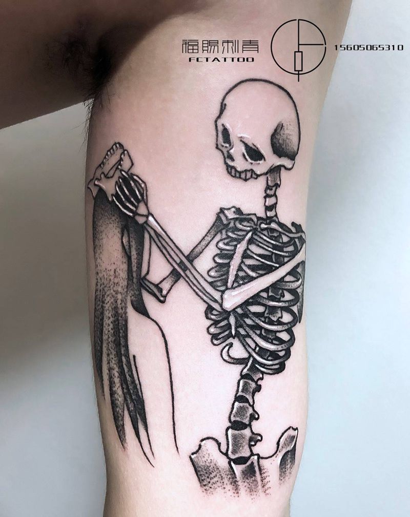 骷髅纹身图片