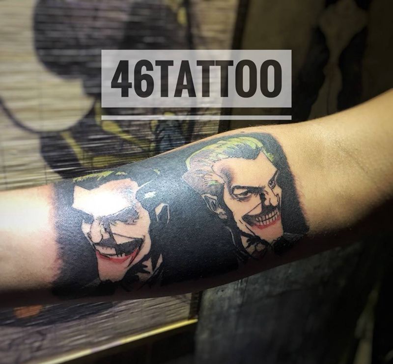 joker纹身图片