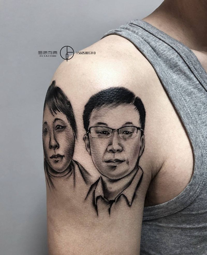 肖像纹身图片