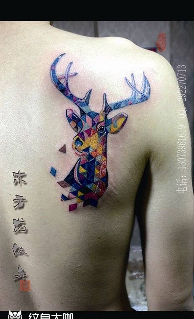 鹿纹身纹身图片