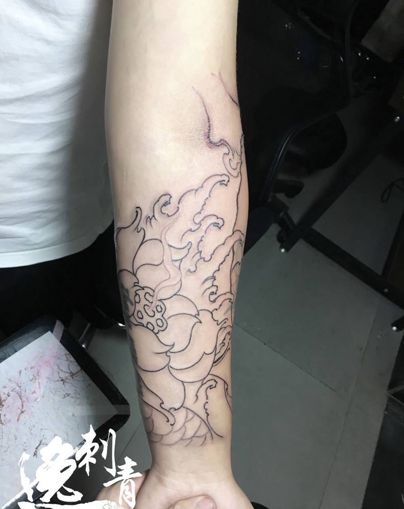 包小臂纹身图片