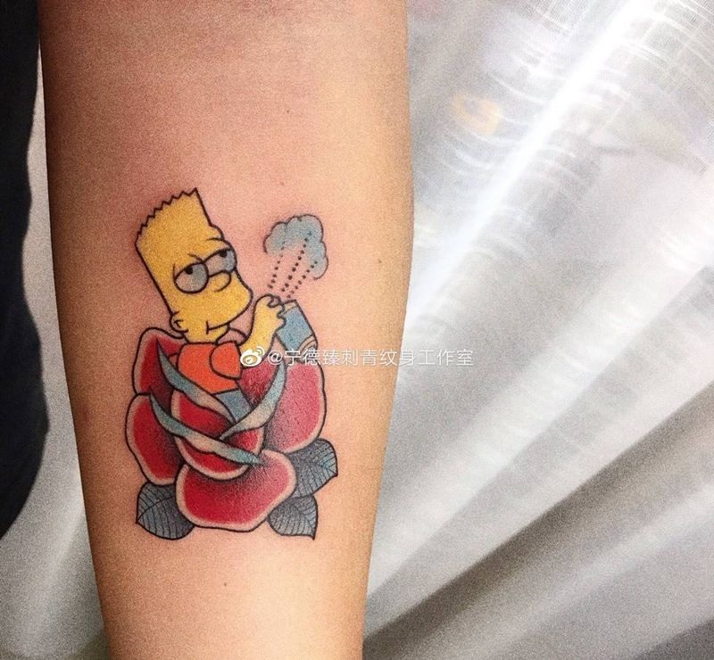 辛普森纹身图片