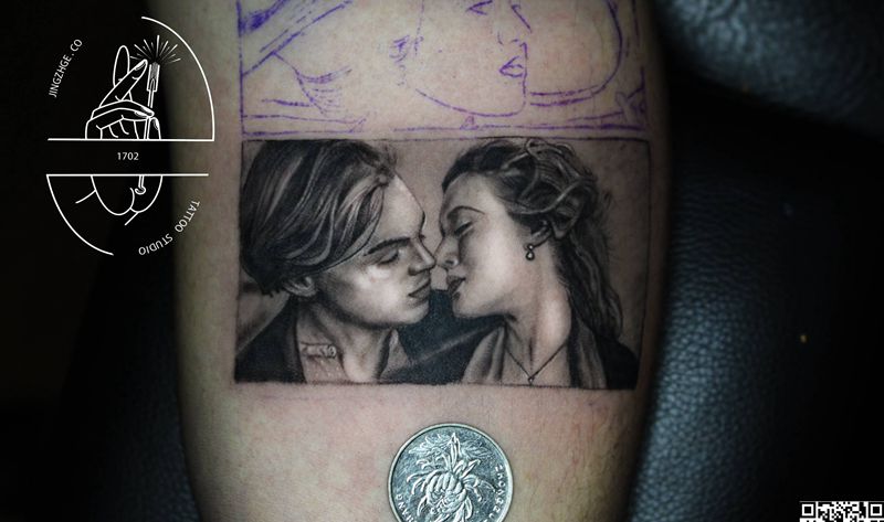 泰坦尼克纹身图片_手臂纹身图案