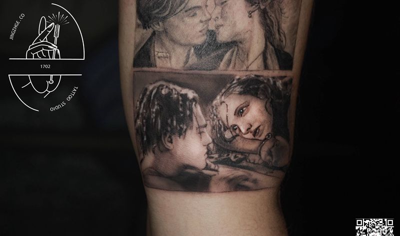 泰坦尼克纹身图片_手臂纹身图案