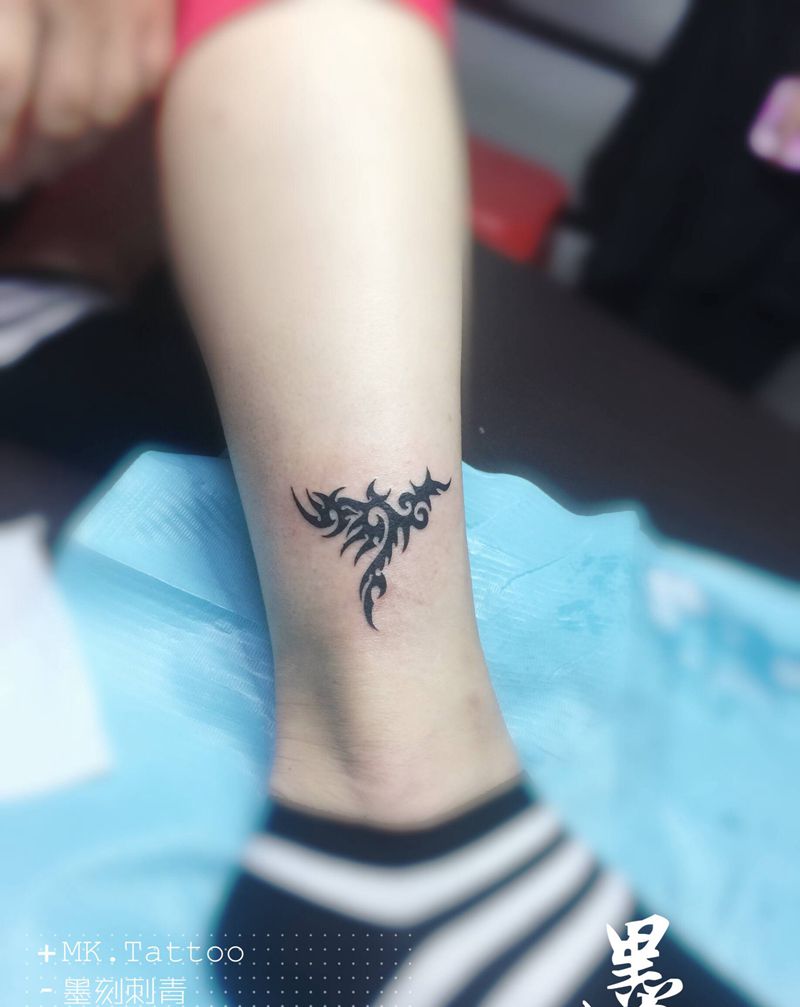 图腾纹身图片_脚部纹身图案
